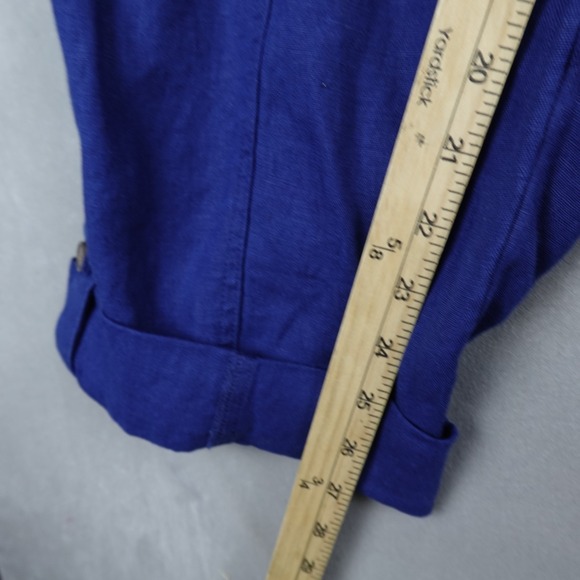 NWT J Jill Linen Pants Womens 3X Blue Ink European Flax 42x27 - Picture 5 of 9